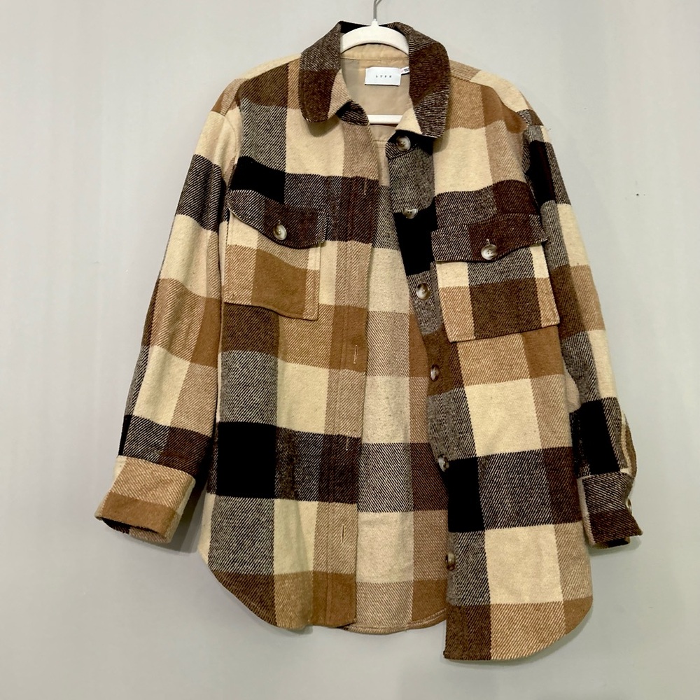 Fall Shacket | Hello Fancy Boutique | size M |